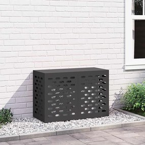 Capa para Ar-Condicionado vidaXL Preta 90x40x60 cm em Aço