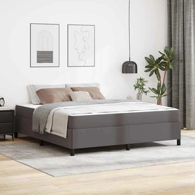 vidaXL Estrutura de cama com colchão Cinzeto 180 x 200 cm