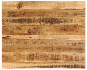 Tampo de mesa borda viva 90x80x2,5 cm mangueira áspera maciça
