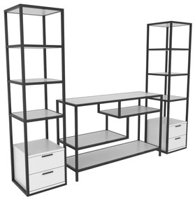 Unidade TV Robbins – Preto e Branco – 198 cm x 39 cm x 160 cm