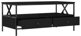 Mesa de centro 100x51x45 cm derivados de madeira preto