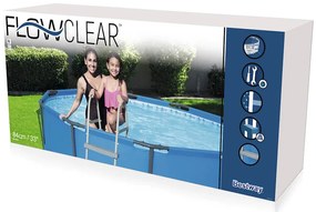 Bestway Escada de segurança p/ piscina 4 degraus Flowclear 122cm 58331