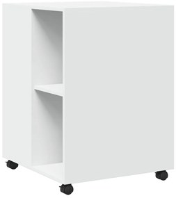 Mesa de apoio c/ rodas 55x60x78 cm derivados de madeira branco