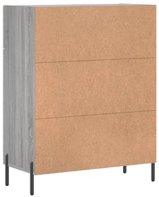 Aparador 69,5x34x90 cm derivados de madeira cinzento sonoma