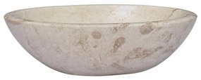 vidaXL Lavatório 53x40x15 mármore cor creme