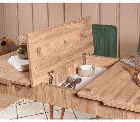 Conjunto de Mesa de Jantar Extensível e Cadeiras Vina – Pinho Atlântic
