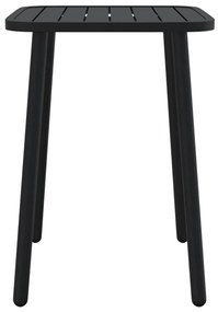 3 pcs conjunto de jantar para jardim aço antracite