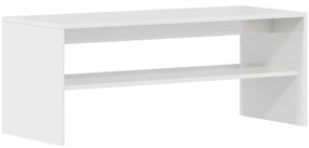Móvel para TV 100x40x40cm derivados de madeira branco brilhante