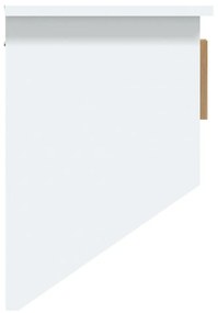 Bengaleiro parede c/ ganchos 80x24x35,5cm deriv. madeira branco