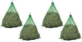vidaXL Redes para feno arredondadas PP 4 pcs 0,75x0,5 m