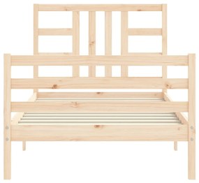 Cama sem colchão 100x200 cm madeira de pinho maciça