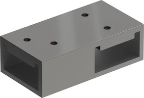 Mexen conector em T para suportes de parede, gun metal - 800-09-95