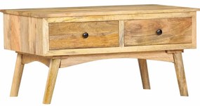 vidaXL Mesa de centro 82x52x42 cm madeira de mangueira maciça