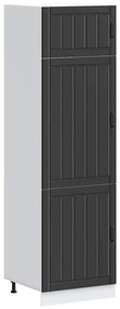 vidaXL Armário de cozinha Lucca derivados de madeira preto