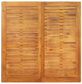 Mesa de jantar p/ jardim 110x110x75 cm madeira de acácia maciça