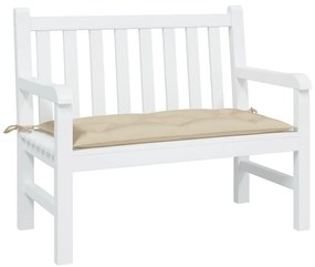 vidaXL Almofadão p/ banco de jardim 100x50x7 cm tecido oxford bege