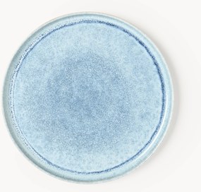 Pratos de jantar artesanais com esmalte reativo Danza, conjunto de 4
