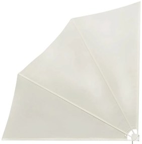 Toldo lateral dobrável para varanda 140x140 cm creme