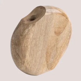 Vaso De Madeira De Manga Sikkim ↑20 Cm - Sklum