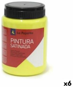 Têmpera La Pajarita Lemon L-01 Amarelo Acetinado Escolar (35 Ml) (6 Unidades)