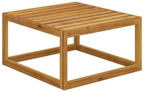 5 pcs conj. lounge jardim c/ almofadões madeira acácia maciça