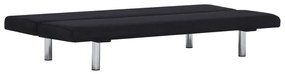 Sofá-Cama Kevin em Tecido - Preto - Design Moderno