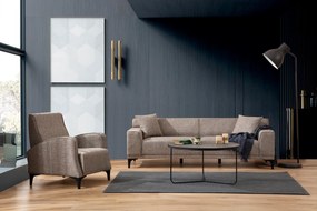 Sofá de 3 Lugares Petra – Cor Fawn – 215 x 87 x 86 cm