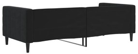 Sofá-cama 90x190 cm veludo preto
