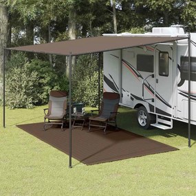 vidaXL Tapete de campismo para tenda 250x400 cm castanho