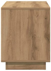 Estante de TV vidaXL Carvalho Artisan 80x35x45 cm Madeira de engenhari