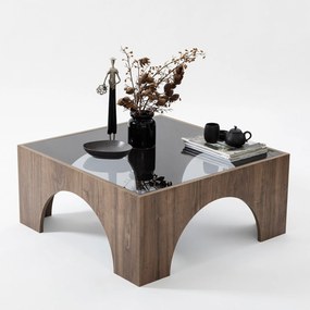 Mesa de Café Seine – Nogueira Escuro Cinzento – 80cm x 35cm x 80cm