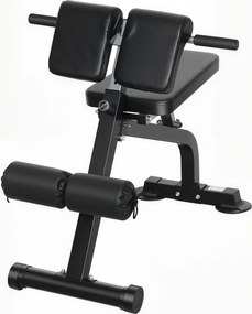 Banco de musculação dobrável com altura e inclinação ajustáveis para treino de costas e braços, 96,6 x 68 x 69-110 cm, preto