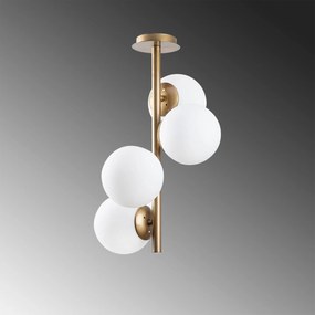 Candeeiro de Teto Faze – Dourado – Diâmetro 32 cm x Altura 53 cm