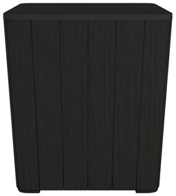 Mesa de jardim com tampa removível polipropileno preto