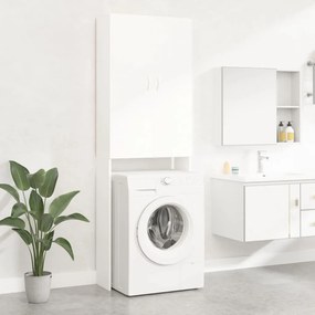 808413 vidaXL Armário máquina de lavar roupa 64x25,5x190 cm branco