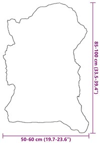 Pele de ovelha (60-70)x(90-100) cm multicolor