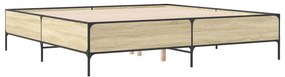 Estrutura de cama 180x200 cm derivados madeira/metal