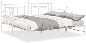 Estrutura de Cama Dia com Cama Auxiliar Branca 100x190 cm Aço