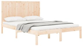 Cama sem colchão 120x190 cm madeira de pinho maciça