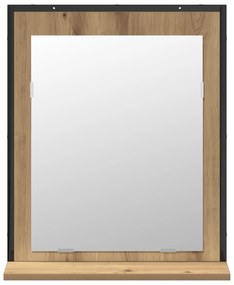 Conjunto de Armário de Banheiro de 2 Peças em Carvalho Artisan Madeira