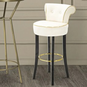 BANCO DE BAR LUXY 46X48X96 CM CREME