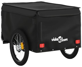 Reboque para bicicleta 30 kg ferro preto