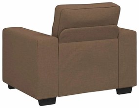 Poltrona 60 cm tecido castanho