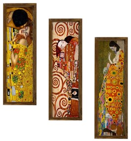 Pintura Decorativa em MDF Enquadrada KZM393 – Multicolor – 19 x 70 cm