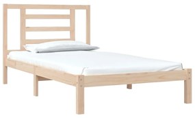 Cama sem colchão 90x200 cm madeira de pinho maciça