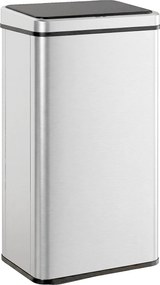 Caixote do Lixo de Cozinha com Sensor, 35,5 x 26 x 67 cm, Capacidade de 50 L, Prateado
