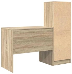 Mesa com Armazenamento Carvalho Sonoma Madeira Derivada