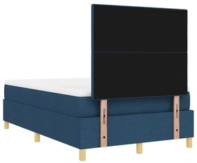Cama Box com Colchão Azul 120x200 cm Tecido