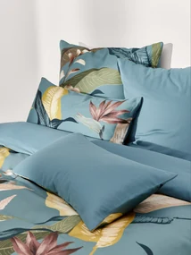 Capa de edredão em cetim de algodão Flora