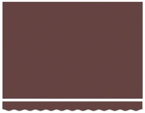 Toldo Retrátil Manual Castanho 300x250 cm Poliéster